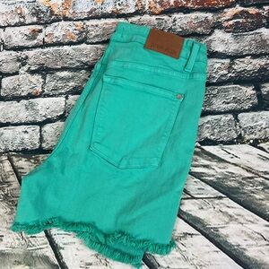 Judy Blue Vibrant Teal Jean Shorts